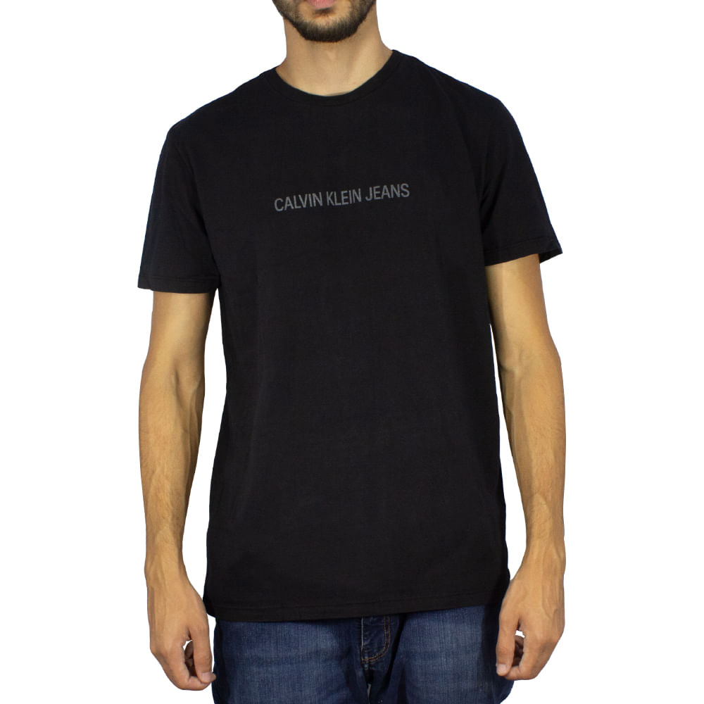 Camiseta Calvin Klein Logo Centralizado Masculino - Rogers