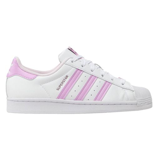 Tênis Adidas Superstar HER Vegan Feminino - Bege/Verde