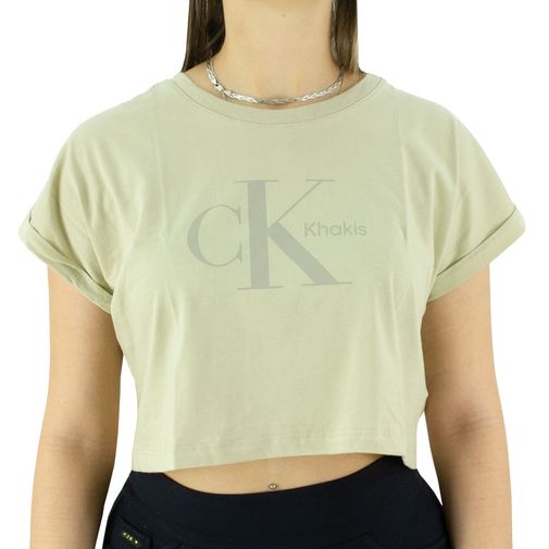 Camiseta Calvin Klein Roupas e Acessórios Feminino Casual – surfinn